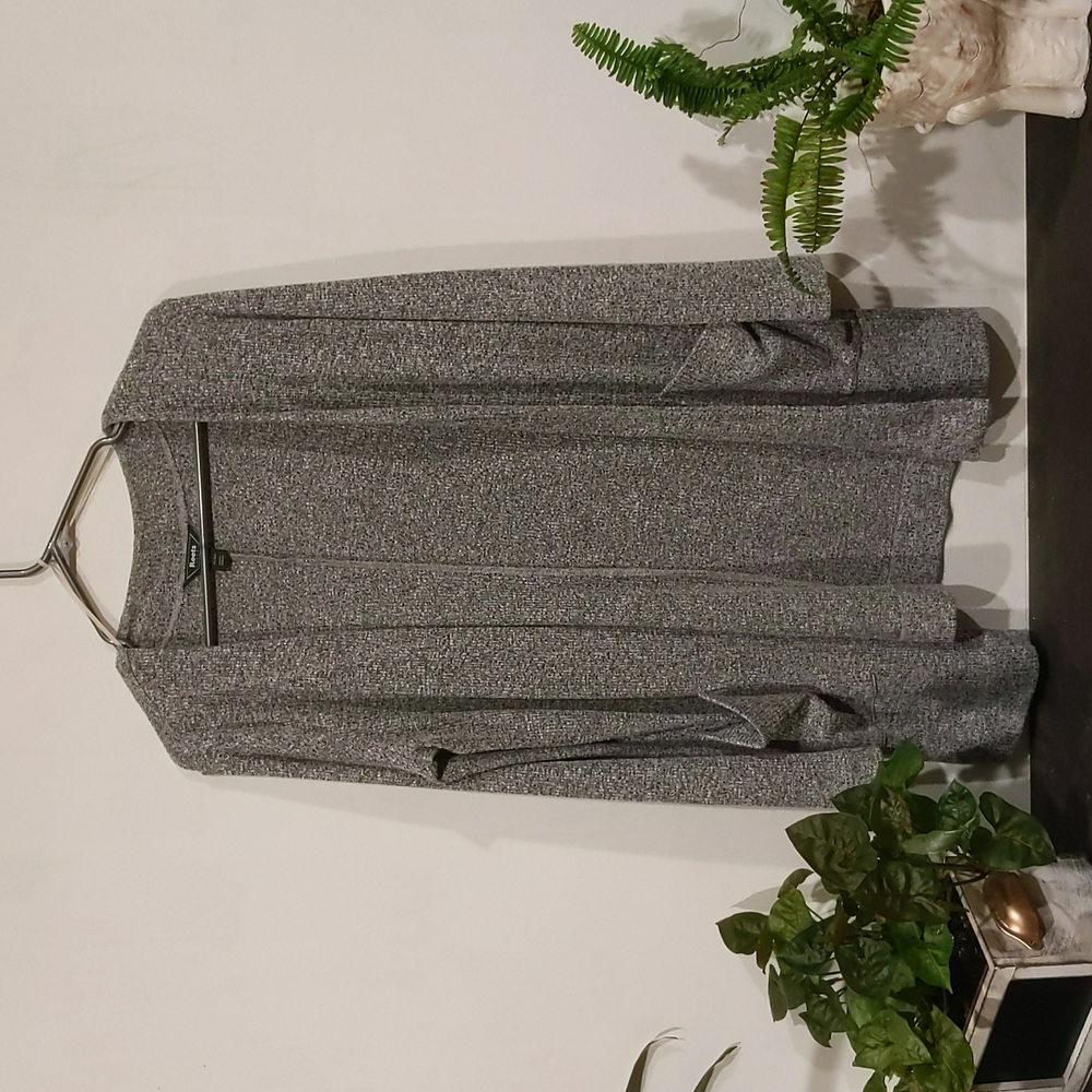 Roots cardigan with side slits, size small.